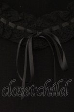 画像2: INGEBORG / はしごレースTシャツ S クロ O-26-05-05-103-LO-TO-IG-OS (2)