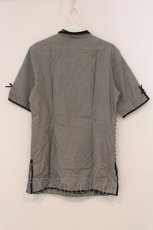 画像4: INGEBORG / チャイナブラウスチュニック M クロ　ギンガム O-26-05-05-109-LO-BL-IG-OS (4)