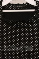 画像2: INGEBORG / リボン配色ドットカットソー S クロ O-26-05-05-111-LO-TO-IG-OS (2)