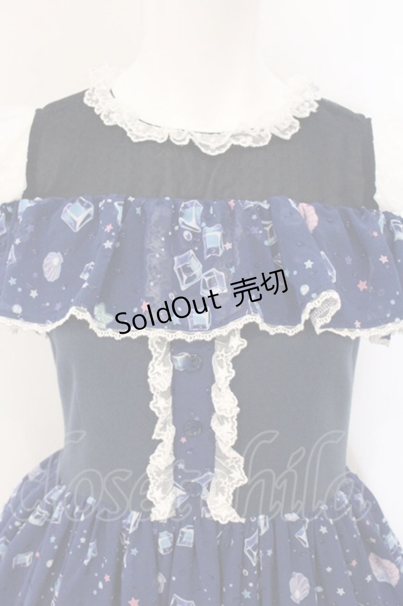 画像2: Angelic Pretty / Cream Soda Mermaidカットワンピース  コン O-26-05-05-113-AP-OP-OW-OS (2)