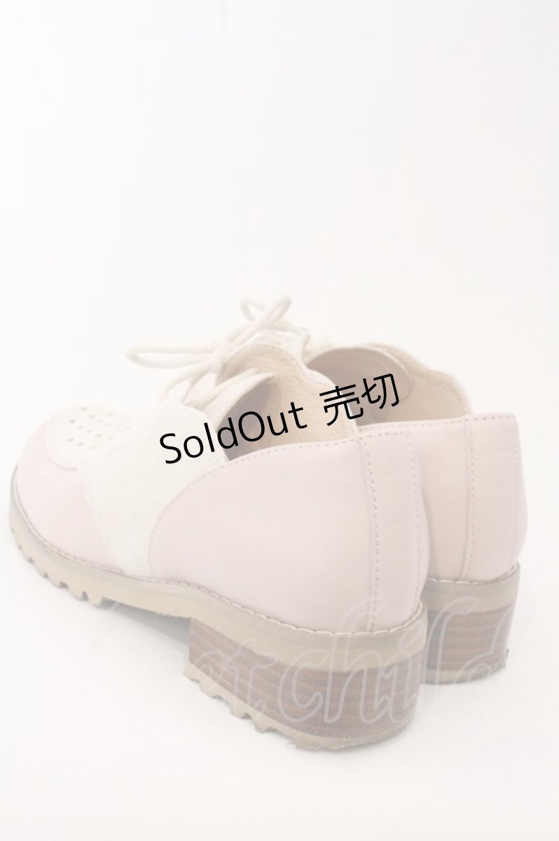 画像2: PINK HOUSE / パンチングコンビシューズ 3(M) ピンク×ベージュ O-26-05-06-069-LO-SH-OW-ZTK014 (2)