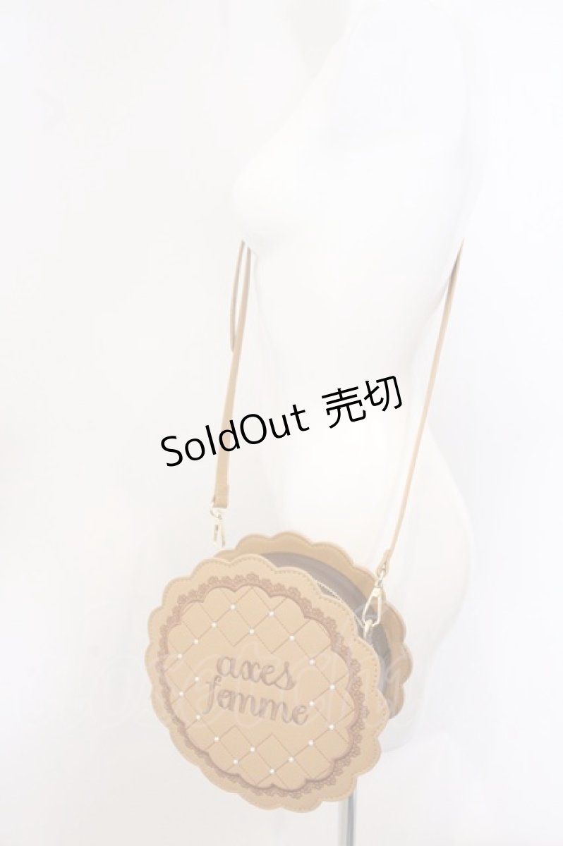 画像2: axes femme / クッキーモチーフポシェット  ブラウン O-26-05-06-073-AX-BG-OW-OS (2)
