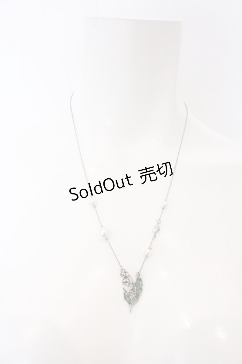 画像2: axes femme / すずらんモチーフネックレス  シルバー O-26-05-06-008-AX-AC-OW-ZT169-F005 (2)