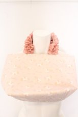 画像2: Maison de FLEUR / マロンクリーム　フリルハンドルトートバッグ  ピンク O-26-05-06-079-LO-BG-OW-OS (2)