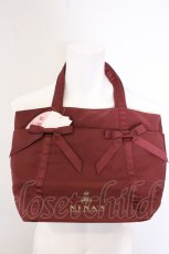画像1: m petit by misako / NINA’Sコラボリボントートバッグ  ワイン O-26-05-06-081-LO-BG-OW-OS (1)
