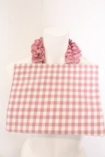 画像2: Maison de FLEUR / イチゴ刺繍スクエアトートバッグ  ピンク O-26-05-06-084-LO-BG-OW-OS (2)