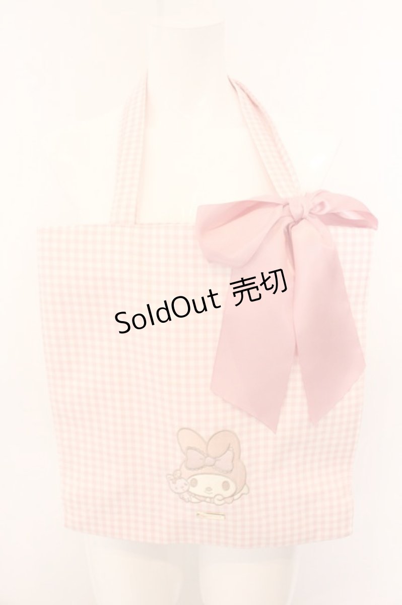 画像1: Maison de FLEUR / My Melody スクエアトートバッグ  ピンク O-26-05-06-090-LO-BG-OW-OS (1)
