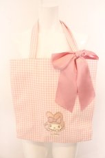 画像1: Maison de FLEUR / My Melody スクエアトートバッグ  ピンク O-26-05-06-090-LO-BG-OW-OS (1)