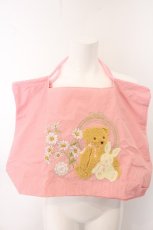 画像1: m petit by misako / クマ刺繍バッグ  ピンク O-26-05-06-097-LO-BG-OW-OS (1)