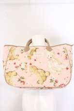画像1: PINK HOUSE / テディローズプリントキルティングバッグ  苺ミルク O-26-05-06-103-LO-BG-OW-OS (1)