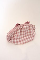 画像2: Maison de FLEUR / いちご刺繍リボンポーチ  ピンク O-26-05-06-038-LO-BG-OW-OS (2)