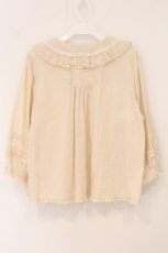 画像5: PINK HOUSE / フランス製レース使いローンブラウス  ベージュ O-26-05-07-029-LO-BL-OW-OS (5)