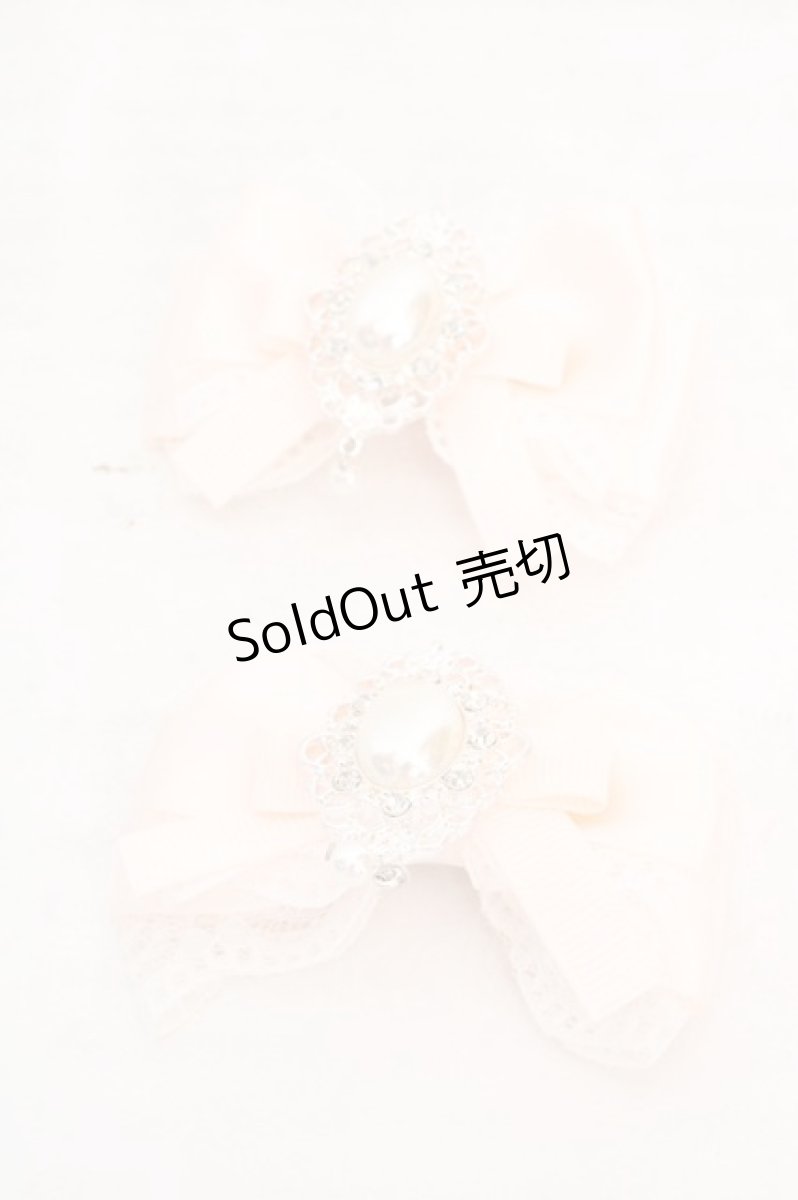 画像1: Princess Flower Garden / リボンクリップ  ピンク O-26-05-07-1007-LO-AC-OW-OS (1)