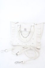 画像3: NOEMIE / さきまるちゃんコラボ/キラキラビジュー2wayショルダーバッグ  シロ O-26-05-07-1089-LO-BG-OW-OS (3)