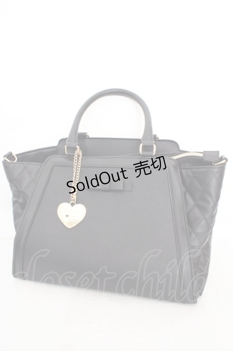 画像1: ｍ petit by misako / サンリオキャラクターズ チャーム付き 2way バッグ  クロミ（クロ） O-26-05-07-1096-LO-ZA-OW-ZT0510T (1)