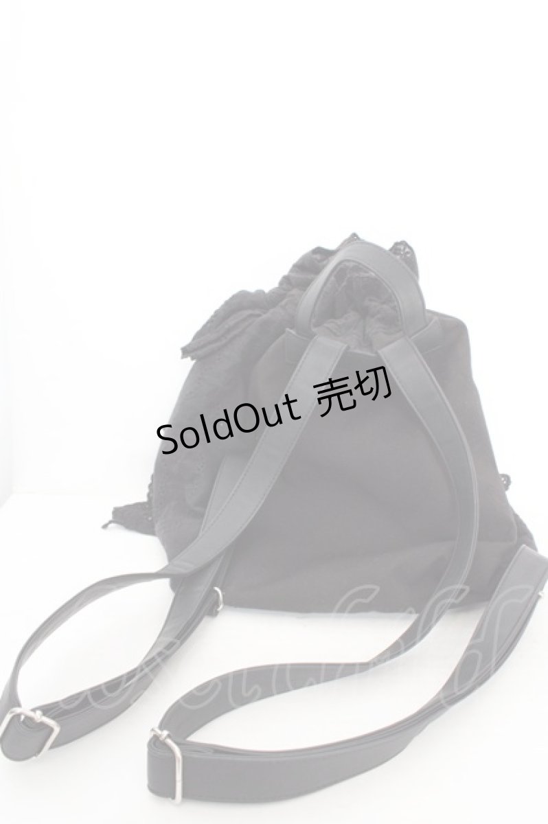 画像4: Candy Stripper / SUGARY LACY KNAPSACK　バックパック  ブラック O-26-05-07-1099-PU-BG-OW-OS (4)