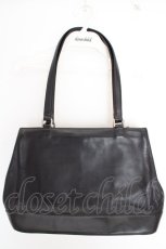 画像1: Jean Paul GAULTIER / プレーンレザーバッグ  ブラック O-26-05-07-1102-GO-BG-IG-OS (1)