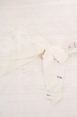 画像1: axes femme POETIQUE / ベロアリボンクリップ  シロ O-26-05-07-1011-AX-AC-OW-OS (1)