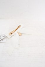 画像2: axes femme POETIQUE / ベロアリボンクリップ  シロ O-26-05-07-1011-AX-AC-OW-OS (2)