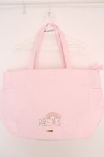 画像1: Maison de FLEUR / /My Melody クリアポケットトートバッグ  ピンク O-26-05-07-1112-LO-BG-IG-OS (1)