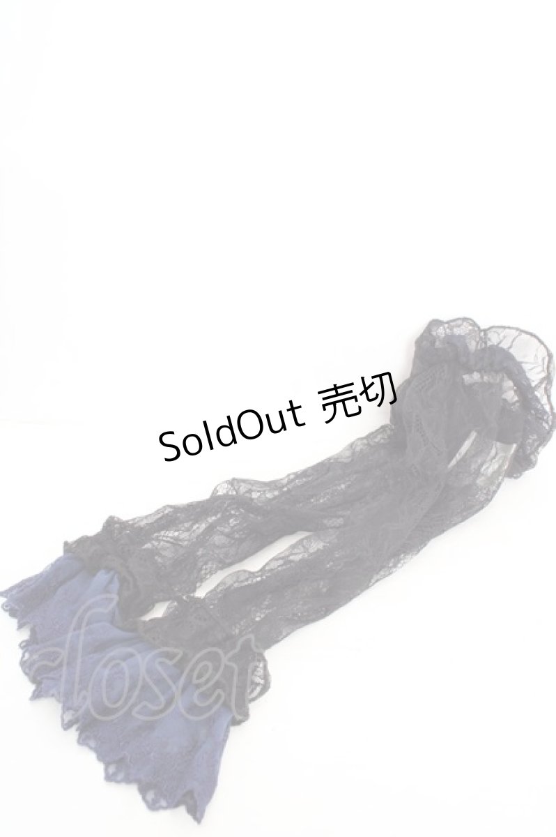 画像1: Vallee lys / Enchanted Arm Cover  ブラック×ブルー O-26-05-07-1125-GO-ZA-IG-OS (1)