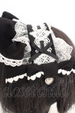 画像2: DearMyLove / Emilyハートチャームヘッドドレス  クロ×シロ O-26-05-07-1126-LO-AC-IG-OS (2)