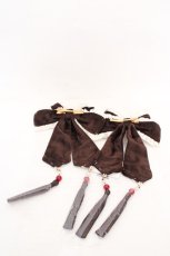 画像2: Hoshibako Works / 桃源華　タッセルリボンクリップ  コーヒー O-26-05-07-1029-LO-AC-OW-OS (2)