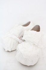 画像1: Chalmiere / コットンレースフリルシューズ M シロ O-26-05-07-1056-AX-SH-IG-OS (1)