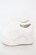 画像2: Chalmiere / コットンレースフリルシューズ M シロ O-26-05-07-1056-AX-SH-IG-OS (2)