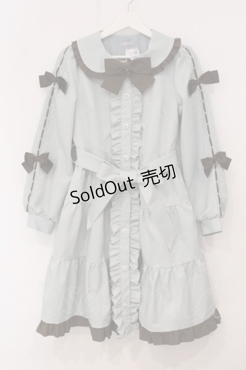 画像1: axes femme POETIQUE / バイカラーワンピースコート M ミント×ブラウン O-26-05-07-002-AX-OP-OW-OS (1)