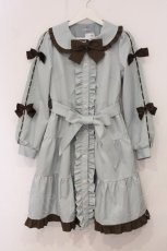 画像1: axes femme POETIQUE / バイカラーワンピースコート M ミント×ブラウン O-26-05-07-002-AX-OP-OW-OS (1)