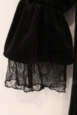 画像3: axes femme / パゴタ袖ベロアワンピース F クロ O-26-05-07-020-AX-OP-OW-OS (3)