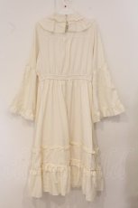 画像5: axes femme / 姫袖風ラッフルフリルワンピース F キナリ O-26-05-07-021-AX-OP-OW-OS (5)