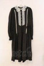 画像1: axes femme POETIQUE / 刺繍レースワンピース M クロ O-26-05-07-023-AX-OP-OW-OS (1)