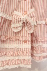 画像4: PINK HOUSE / リボンいっぱいストライプスカート  ピンク O-26-05-07-024-LO-SK-OW-OS (4)