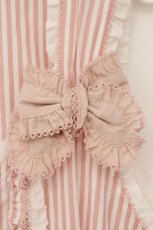 画像4: PINK HOUSE / ローンフリル使いストライプベストブラウス  ピンク O-26-05-07-025-LO-BL-OW-OS (4)