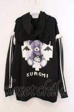 画像4: NOEMIE / 耳付きフリルジャージパーカー  クロ×シロ O-26-05-09-035-LO-TO-IG-OS (4)