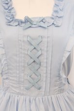 画像2: Chalmiere / フリルロングジャンスカ M サックス O-26-05-09-046-AX-OP-IG-OS (2)