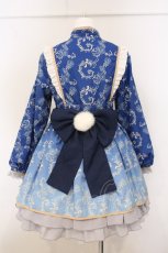 画像5: To Alice / パンダチャイナメイドワンピース  アオ O-26-05-09-049-LO-OP-OW-OS (5)