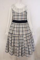 画像1: marcHenTica / オルネラワンピース サイズ(採寸をご確認ください) ブルー系 O-26-05-09-050-LO-OP-OW-OS (1)