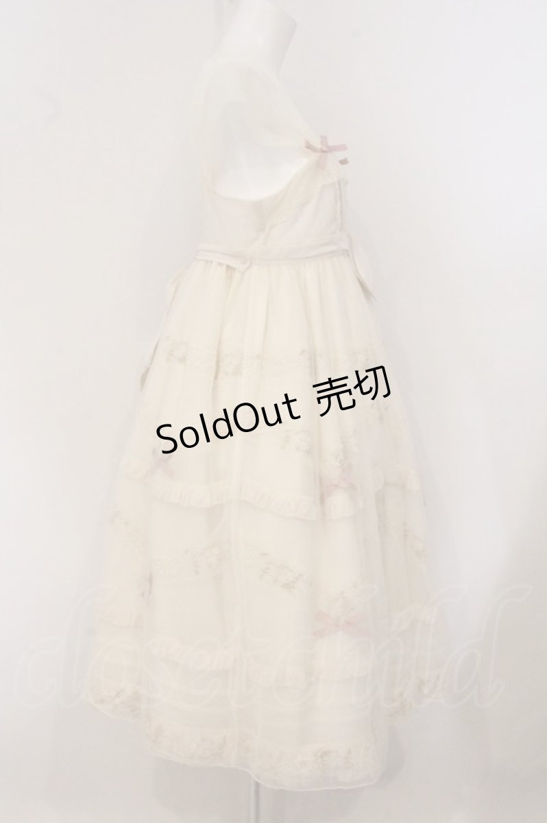 画像4: LOLITA / お花刺繍チュールジャンパースカート L アイボリー O-26-05-09-051-LO-OP-OW-OS (4)