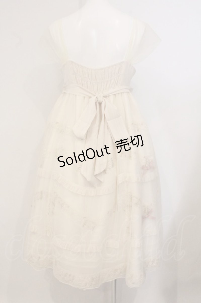 画像5: LOLITA / お花刺繍チュールジャンパースカート L アイボリー O-26-05-09-051-LO-OP-OW-OS (5)