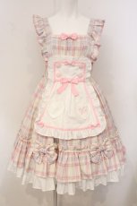 画像1: Angelic Pretty / Sugaryタータンチェックジャンパースカート  アイボリー O-26-05-09-054-AP-OP-OW-OS (1)
