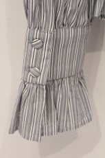 画像4: Alice Girl / Duke of Victoria - Classic Lolita Striped Blouse　ブラウス XL ブルーグレー O-26-05-09-055-LO-BL-OW-OS (4)