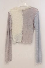 画像4: merry jenny / fog color blocking cardigan  ラベンダー×サックス×シロ O-26-05-09-056-LO-TO-IG-OS (4)