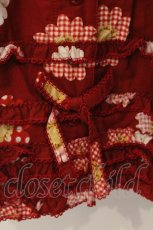 画像3: PINK HOUSE / ひな菊コサージュプリントスカート  アカ O-26-05-09-058-LO-SK-OW-OS (3)
