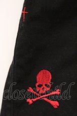 画像3: MAD / 十字架刺繍ショートパンツ L ブラック O-26-05-09-065-PU-PA-IG-OS (3)