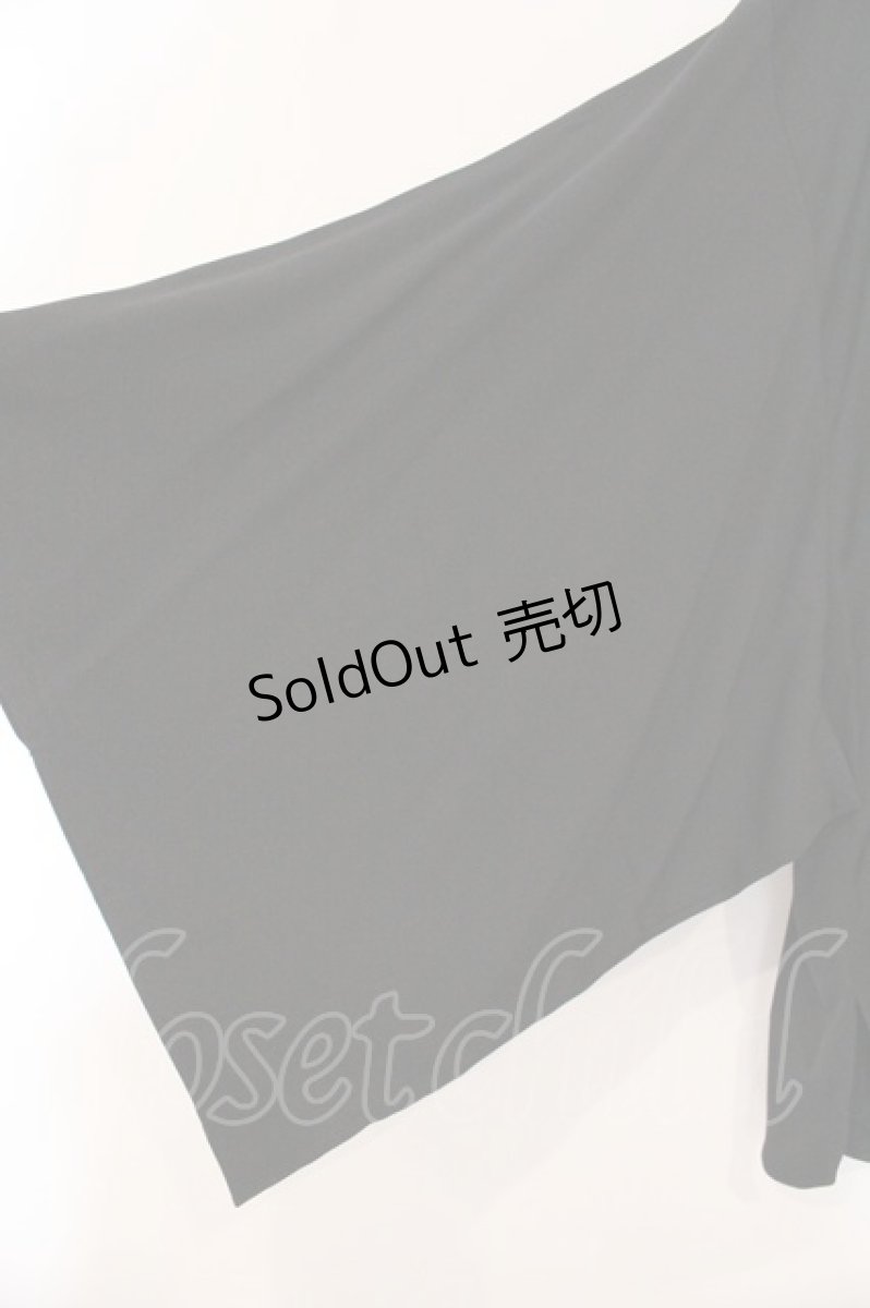 画像3: Deorart / ジオメトリック柄アシンメトリー着物シャツ F ブラック×ホワイト O-26-05-09-066-PU-BL-IG-OS (3)