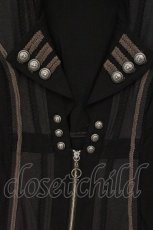 画像2: Rozen Kavalier / ブレード配色ロングジップジャケット  ブラック O-26-05-09-067-OO-JA-IG-OS (2)