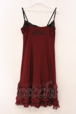 画像4: Ozz oneste / フリルインナーキャミソール  ワイン O-26-05-09-068-OO-OP-IG-OS (4)